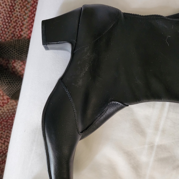 AMAZING Thigh High Vintage Leather Heeled Boots - Picture 8 of 12